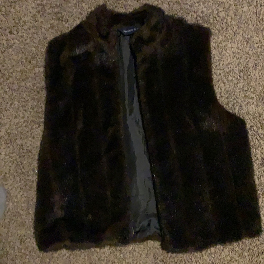 Faux fur vest